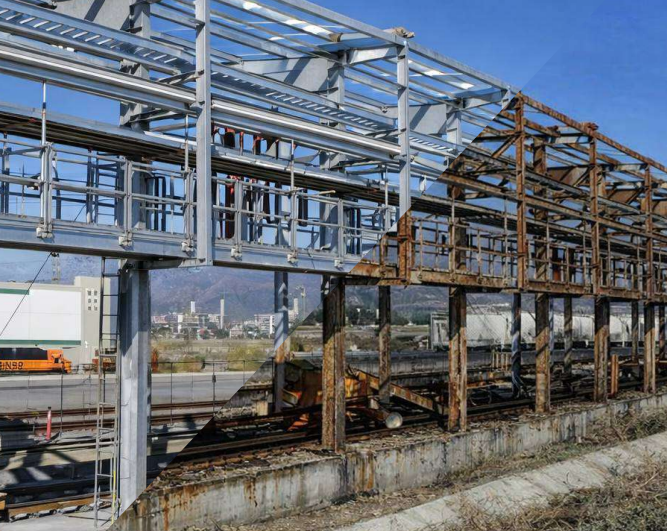 Recuperação de estruturas industriais